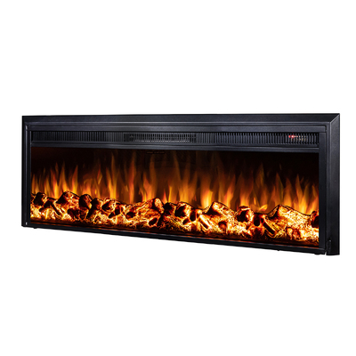 Вбудований електрокамін Tanzania Lux, Art Flame, 439x1359x180 мм, 1500 Вт, 10 кольорів полум’я, Bluetooth, 5 рівнів яскравості полум’я