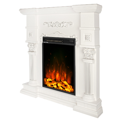 Corner electric fireplace Miraj & Miriam, Art Flame, 1050x1050x600 mm, 1500W, 2 heating levels, 5 flame brightness levels, Timer