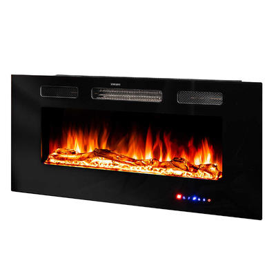 Вбудований і настінний електрокамін Adeli multicolor, Art Flame, 465×1016×121 мм, 1500 Вт, понад 100 кольорових комбінацій, термостат, поліна та кристали