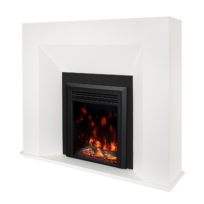 Електричний камін Nova Flame & Cris, Art Flame, 1100x1250x300 мм, 1500 Вт, ефект потріскування дров, 10 кольорів полум’я, термостат, таймер