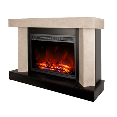 Електричний камін Palermo mini & Lorance, Art Flame, 750x1050x320 мм, 1500W, 3 кольори полум’я, 2 рівні обігріву, 5 рівнів яскравості полум’я