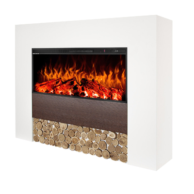 Електричний камін Fyrion & Tasmania, Art Flame, 1000x1300x300 мм, 1500 Вт, 2 потужності обігріву, 5 рівнів інтенсивності полум’я, Таймер