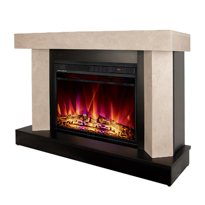 Електричний камін Palermo mini & Lorance, Art Flame, 750x1050x320 мм, 1500W, 3 кольори полум’я, 2 рівні обігріву, 5 рівнів яскравості полум’я