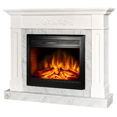 Електрокамін Luca & Carmen, Art Flame, 1130x1400x290 мм, 1950Вт, 2 рівні обігріву, 5 рівнів яскравості полум’я, таймер