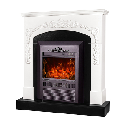 Електрокамін Casanova & Cristina, Art Flame, 975x900x250 мм, 2000 Вт, 2 рівні нагріву, 5 рівнів яскравості полум’я, таймер