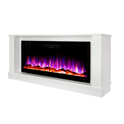 Електрокамін Bellagio & Vegas 42, Art Flame, 640x1400x270 мм, 1500 Вт, 10 кольорів полум’я, Термостат, Поліна та кристали