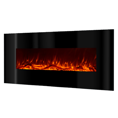 Настінний електрокамін Madrid, Art Flame, 550x1280x140 мм, 1500 Вт, 3 кольори полум’я, 5 рівнів яскравості полум’я, 2 рівні обігріву